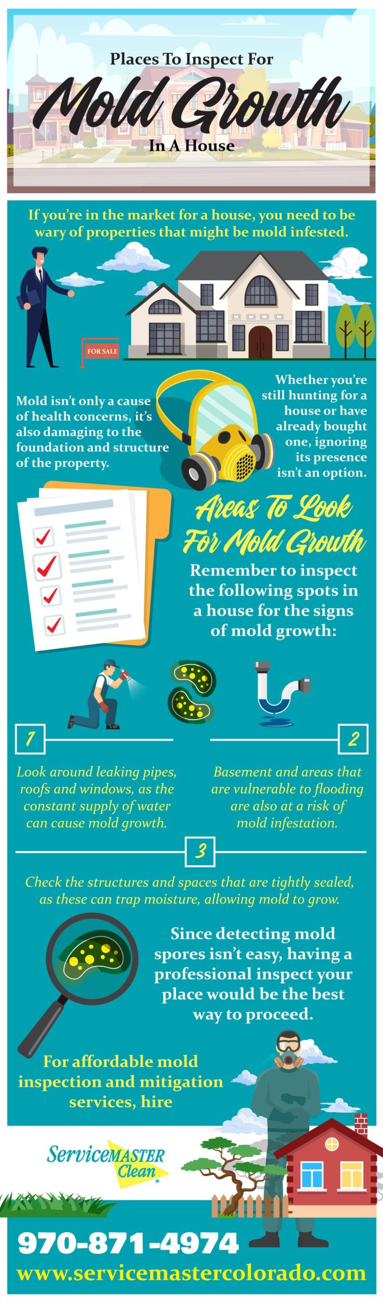 Places To Inspect For Mold Growth: In A House 
