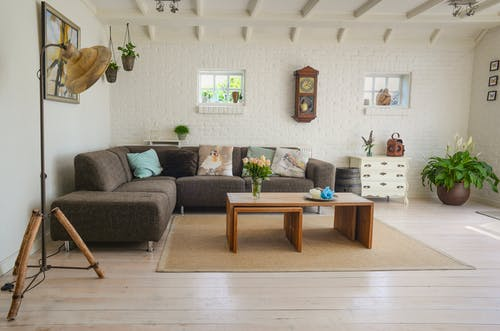 clean beautiful living room