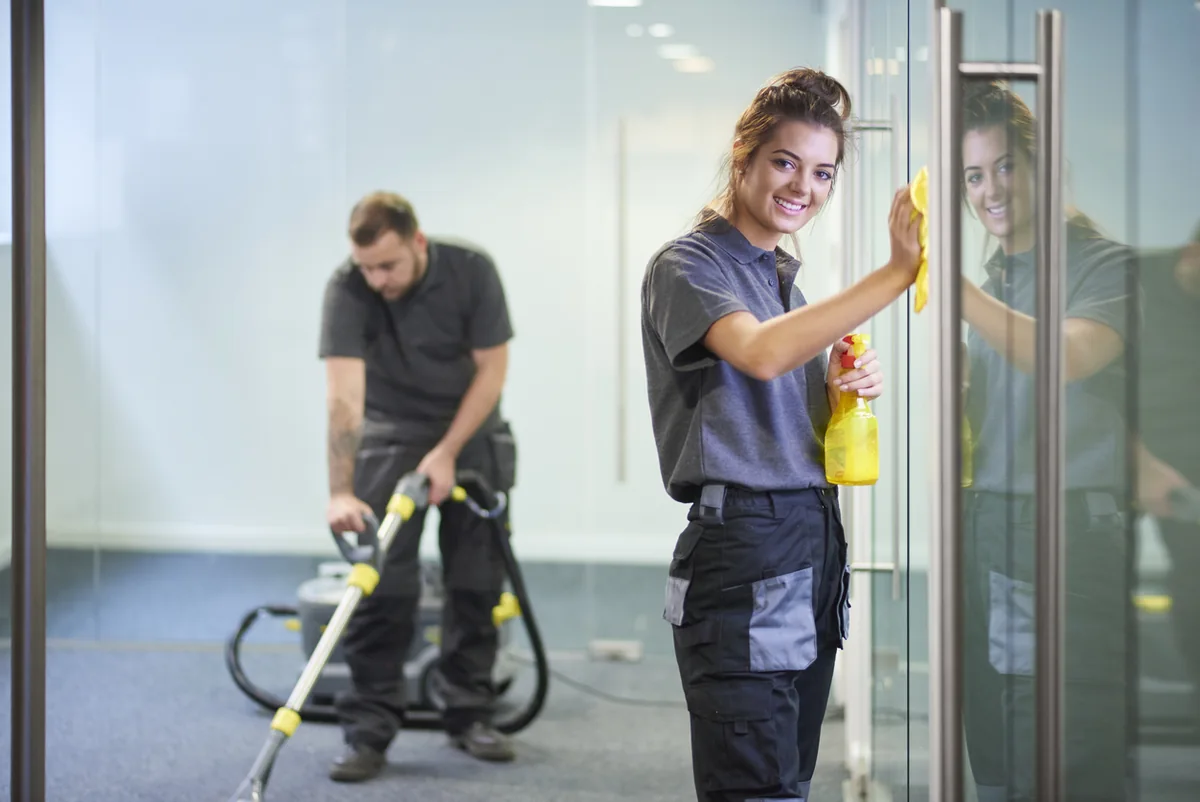 Commercial cleaning professionals